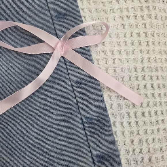 YOZY jeans With Bows Women's Size L 8/10 - Picture 4 of 6